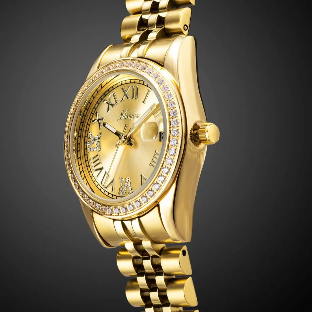 Reloj de oro de lujo para mujer