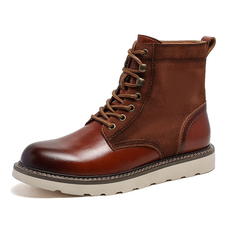 Vintage Militär-Motorradstiefel aus Rindsleder für Herren