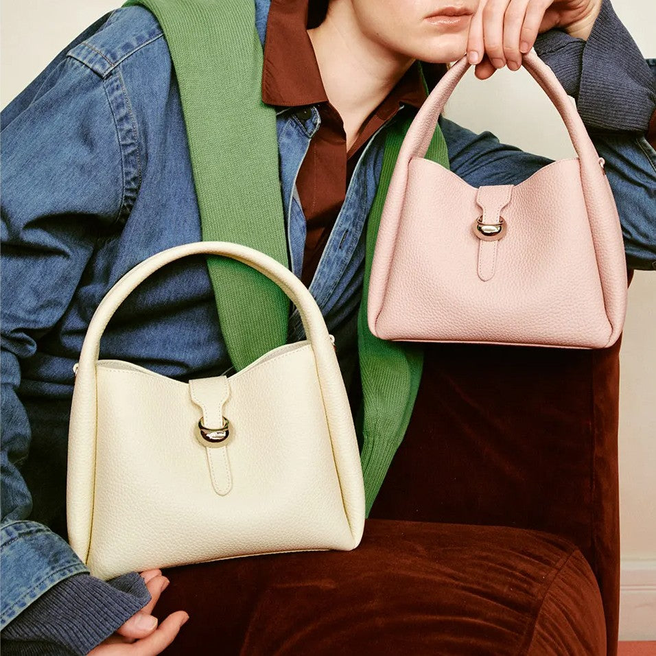 Bolso de hombro de cuero de lujo para mujer