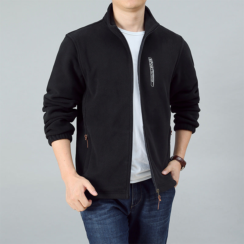 Suéter holgado de polar cálido, tipo cárdigan, chaqueta de gran tamaño