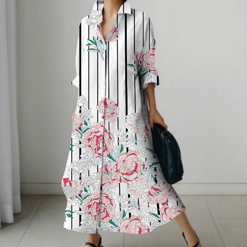 Nuevo vestido de lunares con temperamento de moda