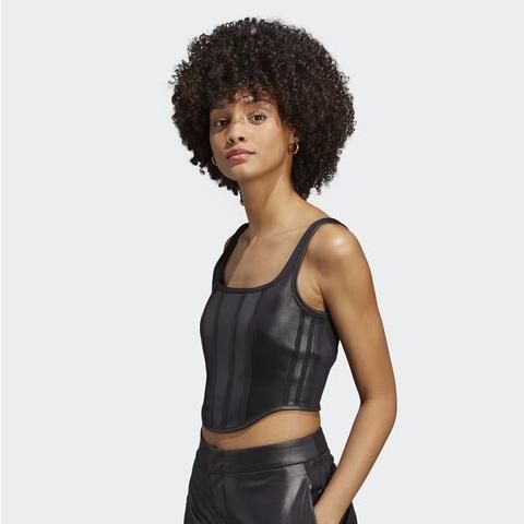 Korsett mit Knochen für Damen, Tanktop aus Leder