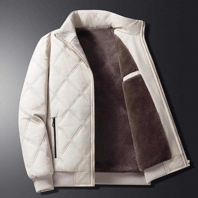 Abrigo con forro polar para otoño e invierno para hombre