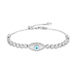 Devil's Eye Bracelet S925 Sterling Silver Bracelet With Zircon Ornaments - Dazpy