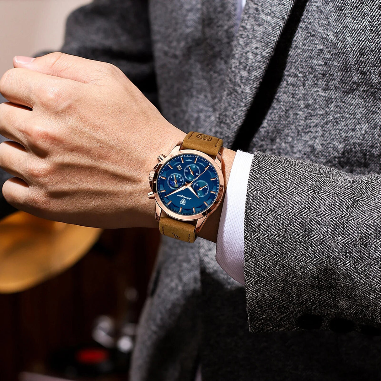 Quarz-Chronograph-Sportuhr: Luxus, Stil, Funktionalität