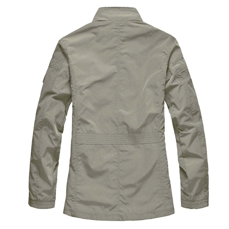 Vielseitige Business Casual Stehkragenjacke in Übergröße