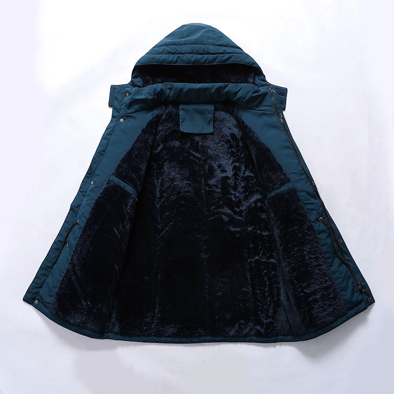 Fashion mid-length cotton coat