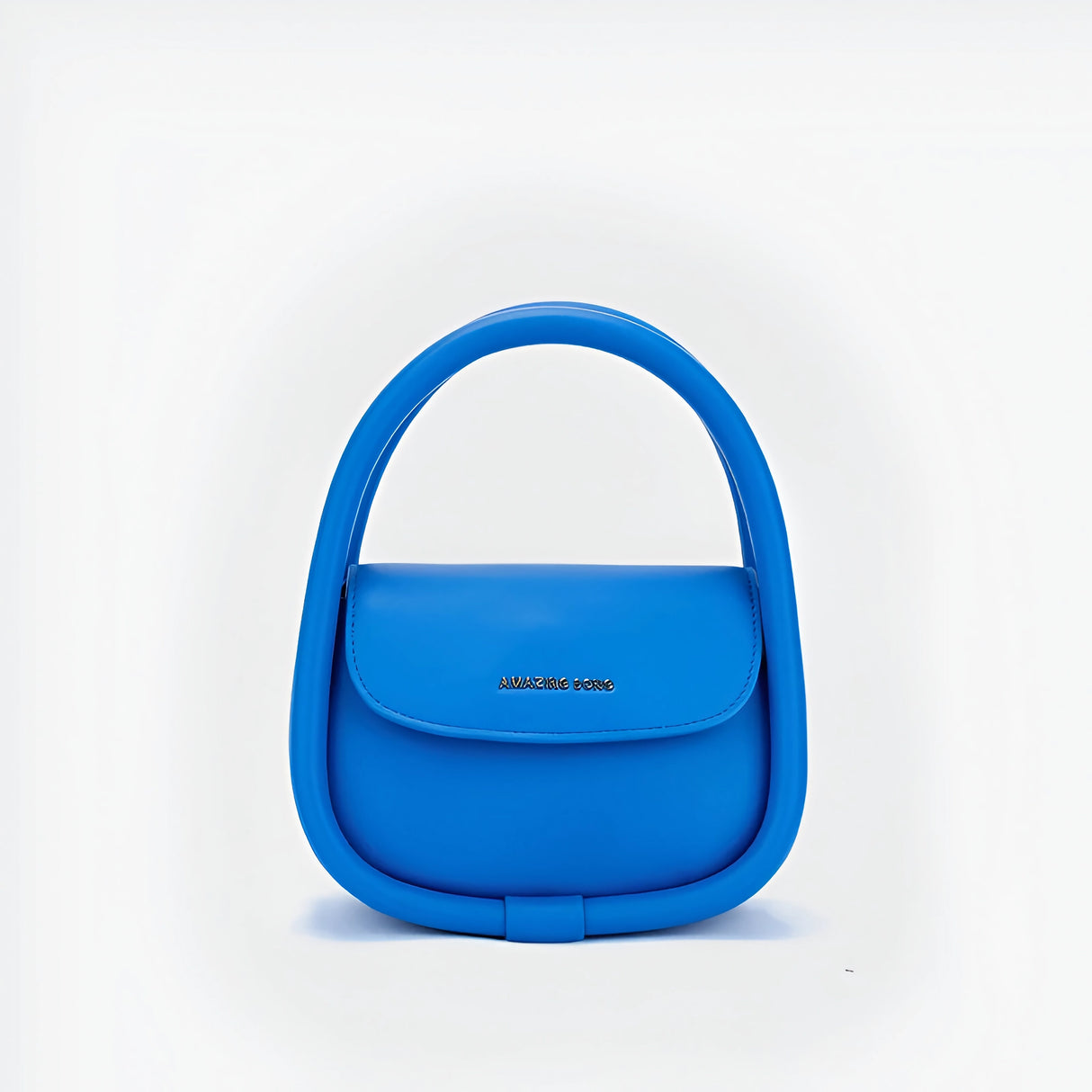 Bolso bandolera trapezoidal mediano de piel