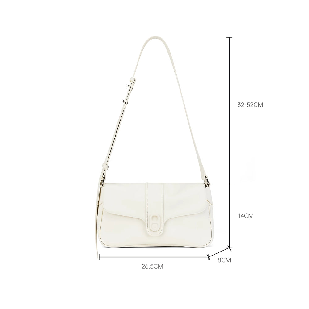 Schulter- und Umhängetasche aus Leder im Retrostil