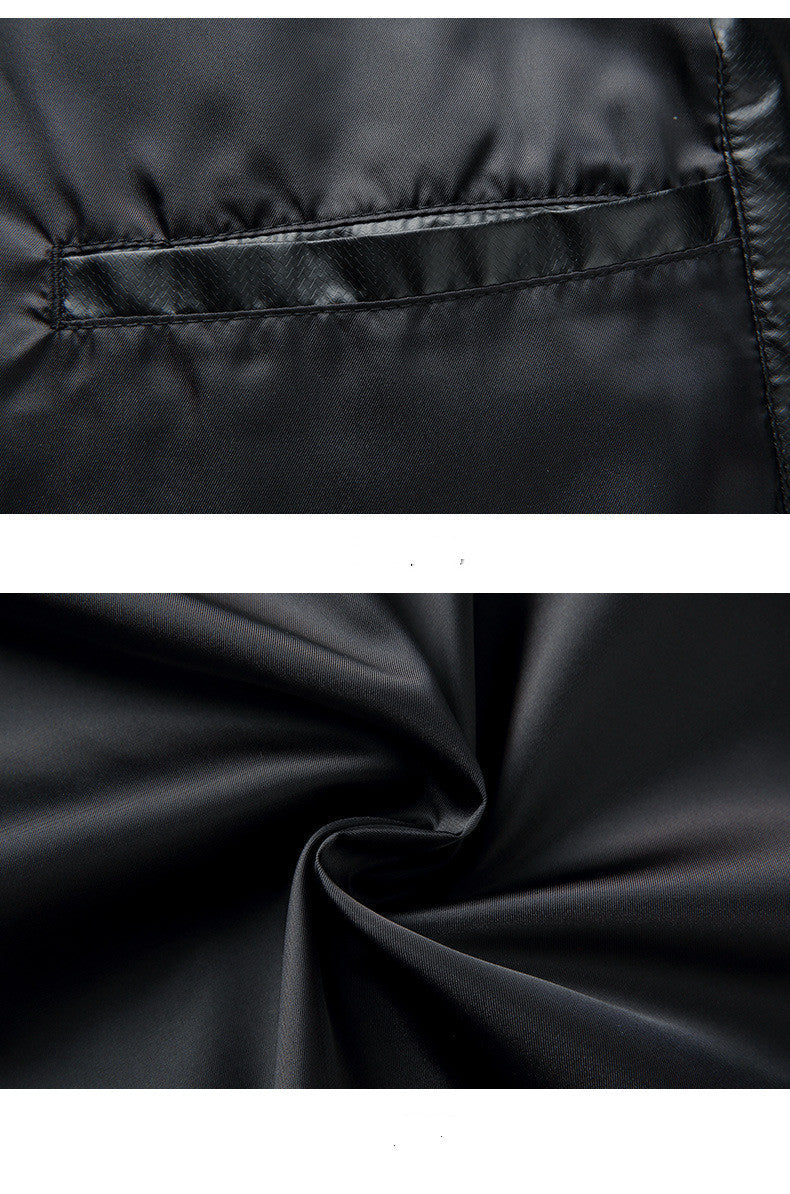 Warme und kältebeständige wasserdichte Herrenjacke mit Wollkragen