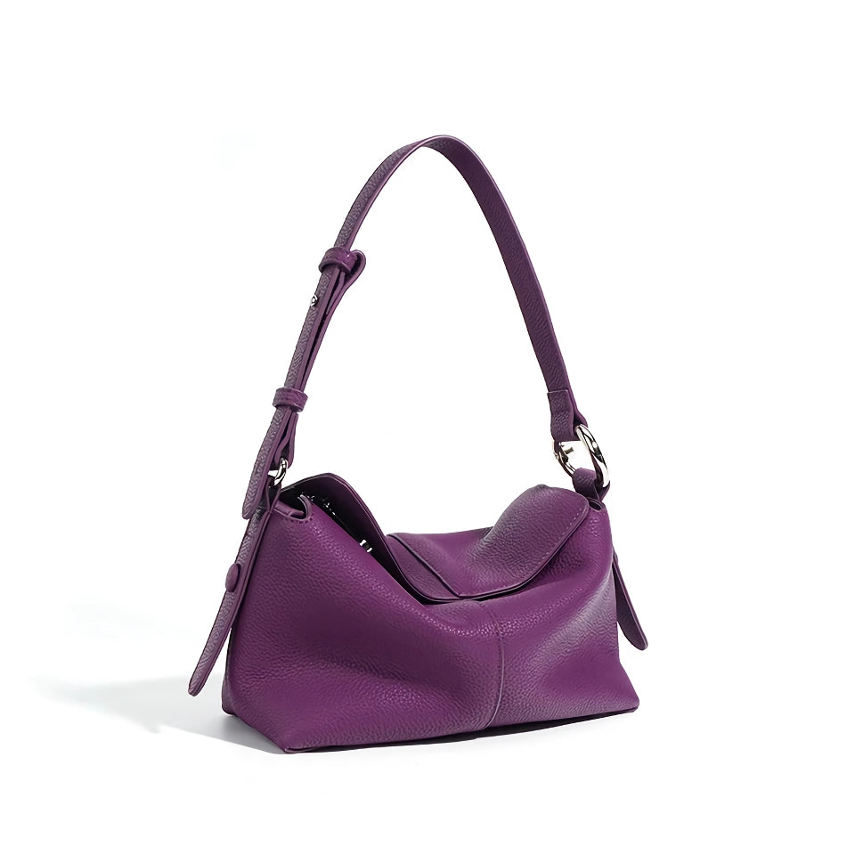 Bolso bandolera de piel auténtica para mujer con estilo