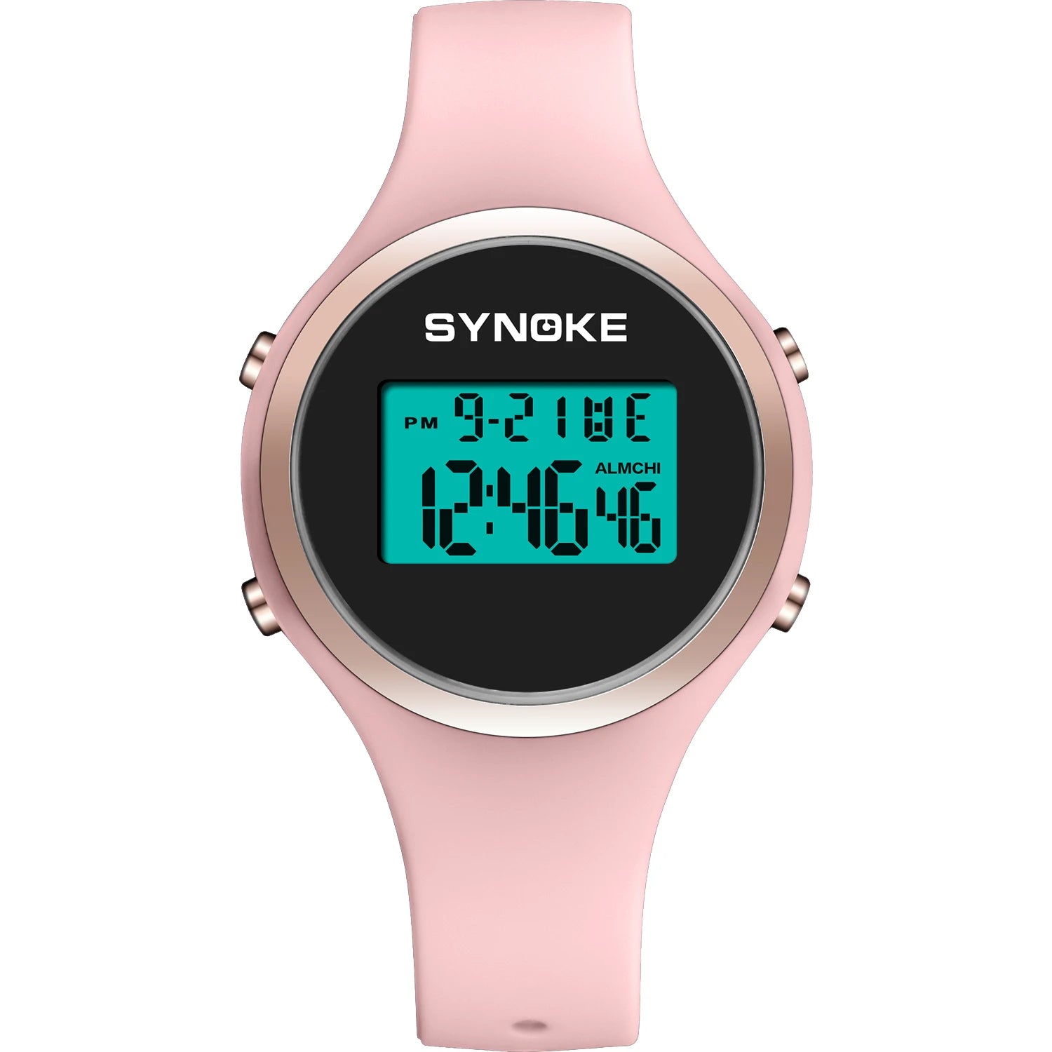 Reloj deportivo digital resistente al agua para mujer