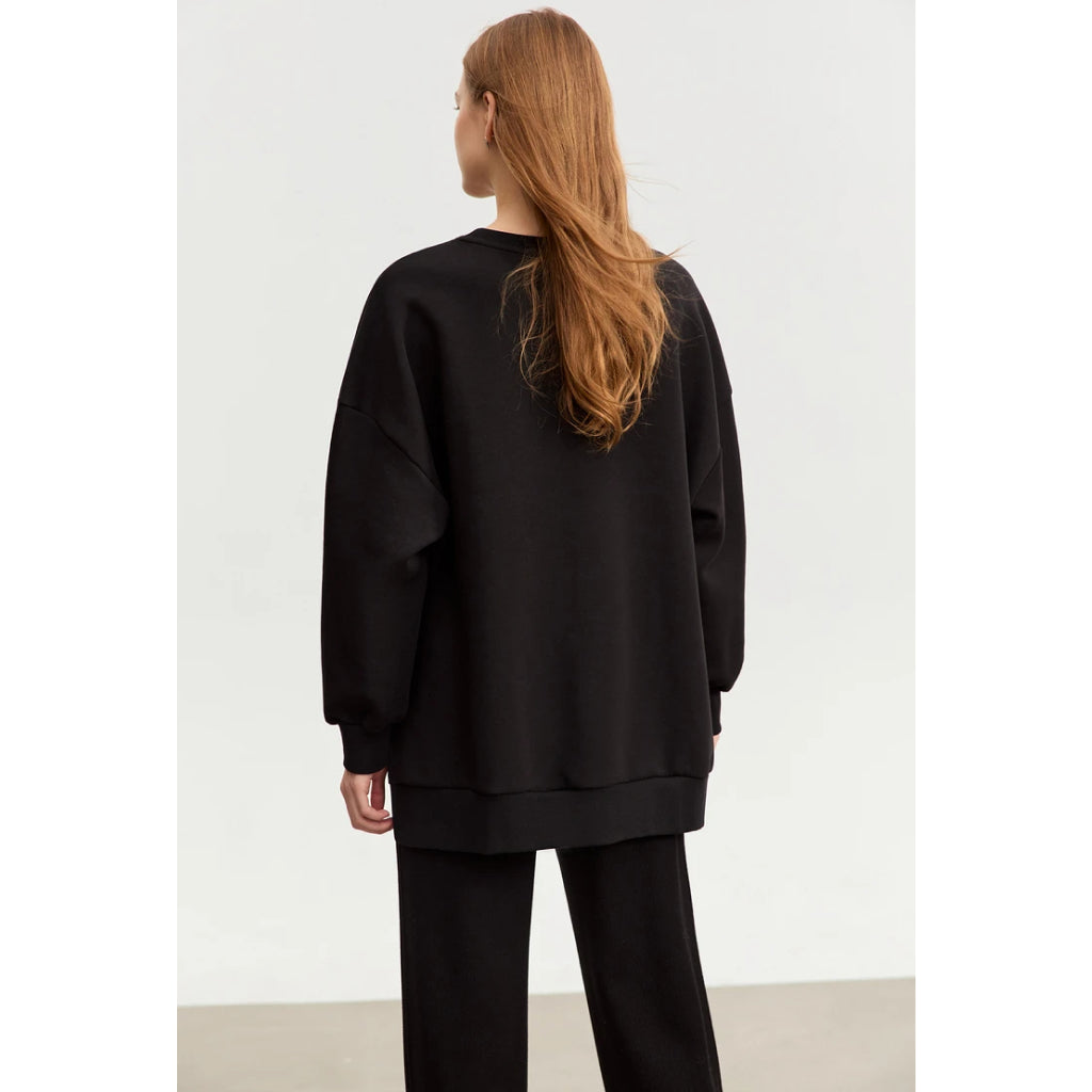 Lässiges Oversize-Sweatshirt mit Rundhalsausschnitt