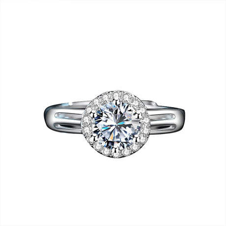 Six Prong Moissanite Diamond Ring 1 Carat - Dazpy