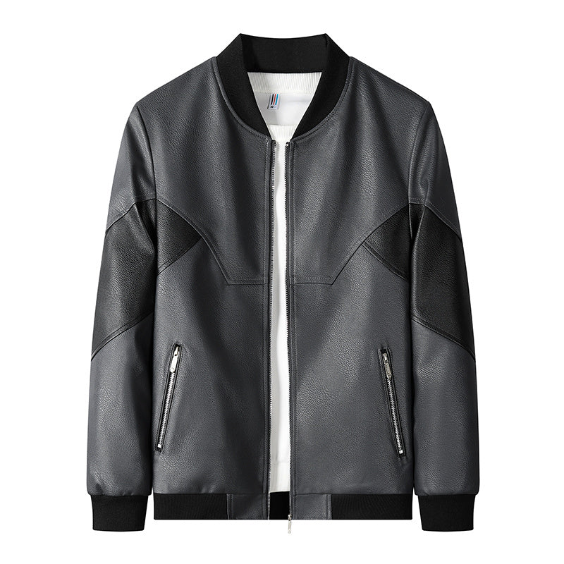 Nueva chaqueta holgada de otoño para hombre de mediana edad y talla grande