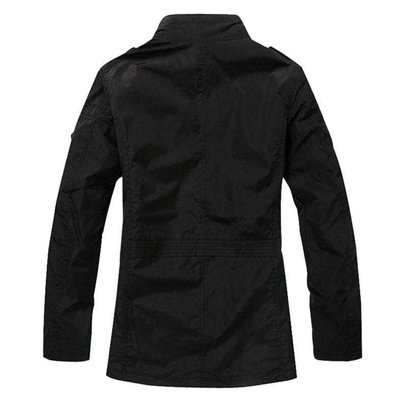 Vielseitige Business Casual Stehkragenjacke in Übergröße