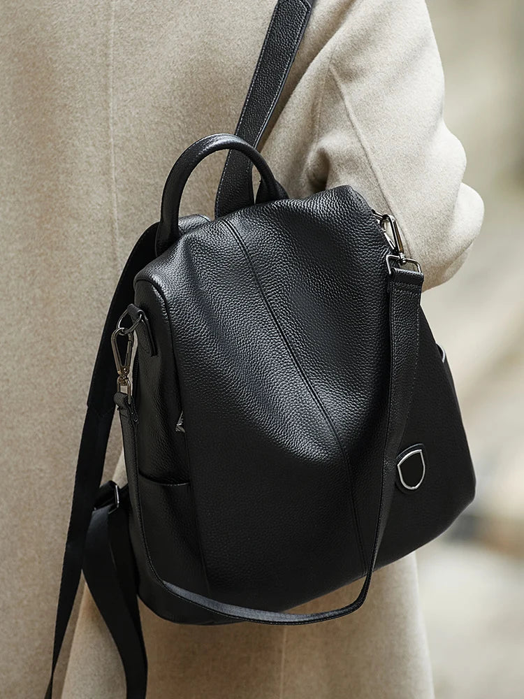 Damenrucksack aus echtem Leder