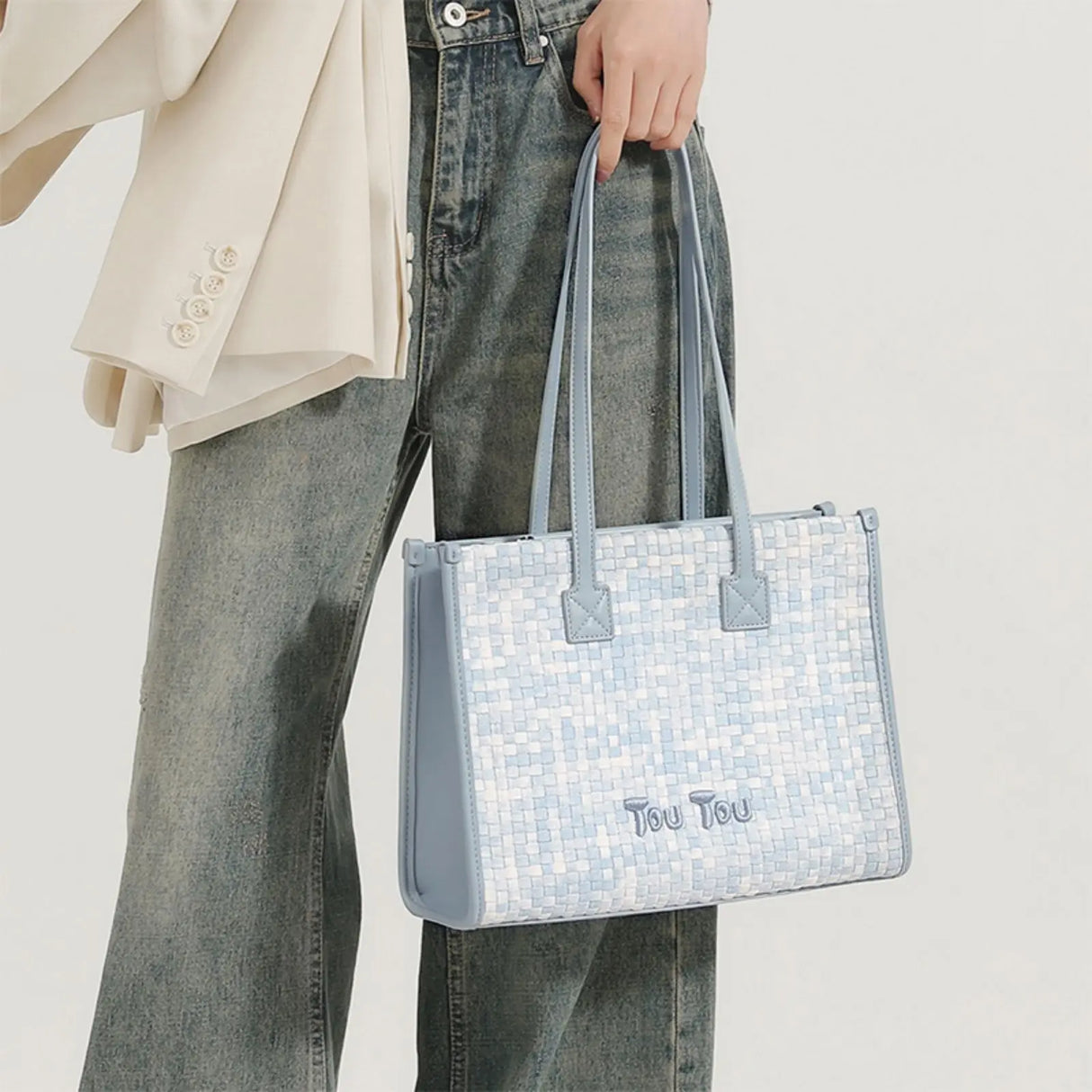 2024 Große Tragetasche mit Farbverlaufswebung für Damen