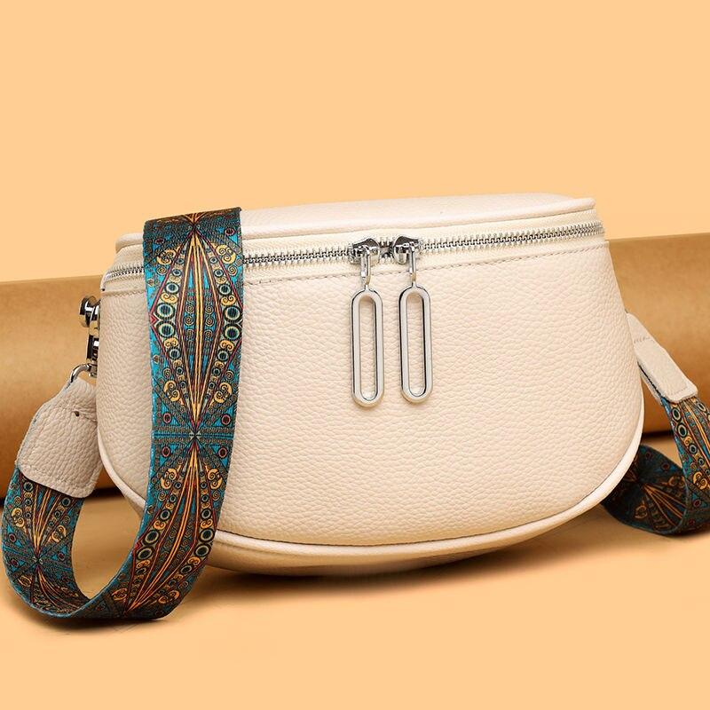 Bolso bandolera y de hombro de piel auténtica de lujo para mujer