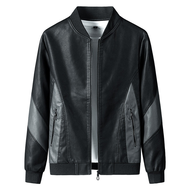 Nueva chaqueta holgada de otoño para hombre de mediana edad y talla grande