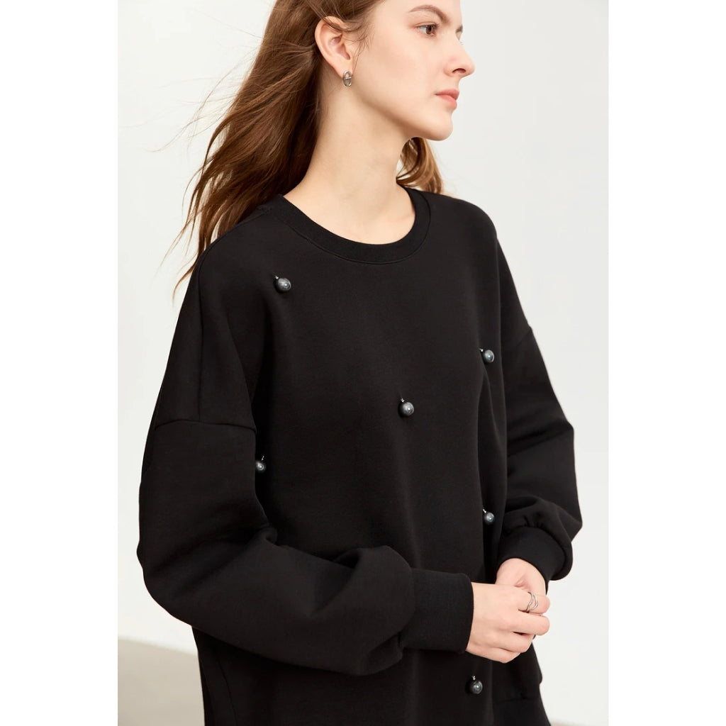Lässiges Oversize-Sweatshirt mit Rundhalsausschnitt