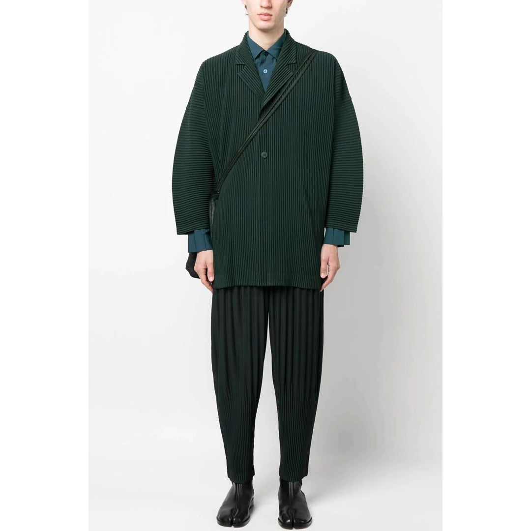 Lässiger Plissee-Blazer für Herren