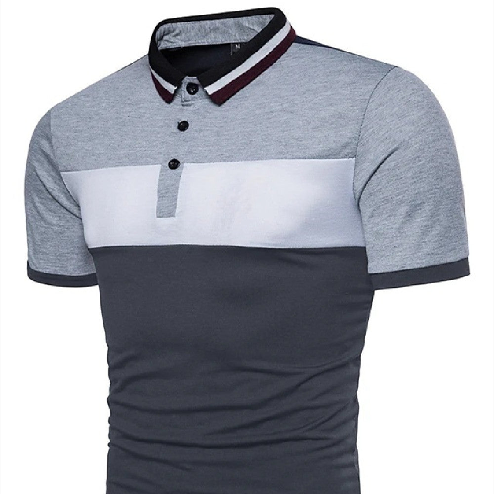 Moda para hombre Patchwork Moda Mangas cortas
