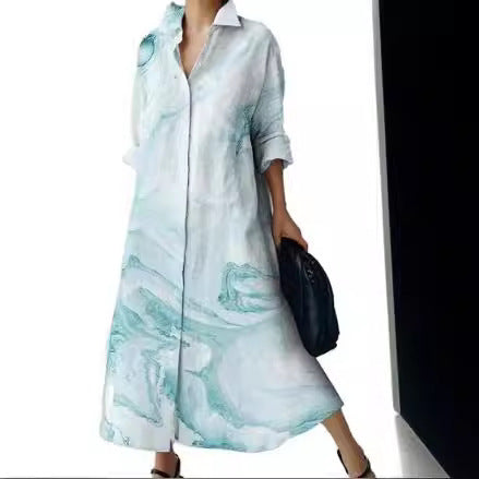 Nuevo vestido de lunares con temperamento de moda