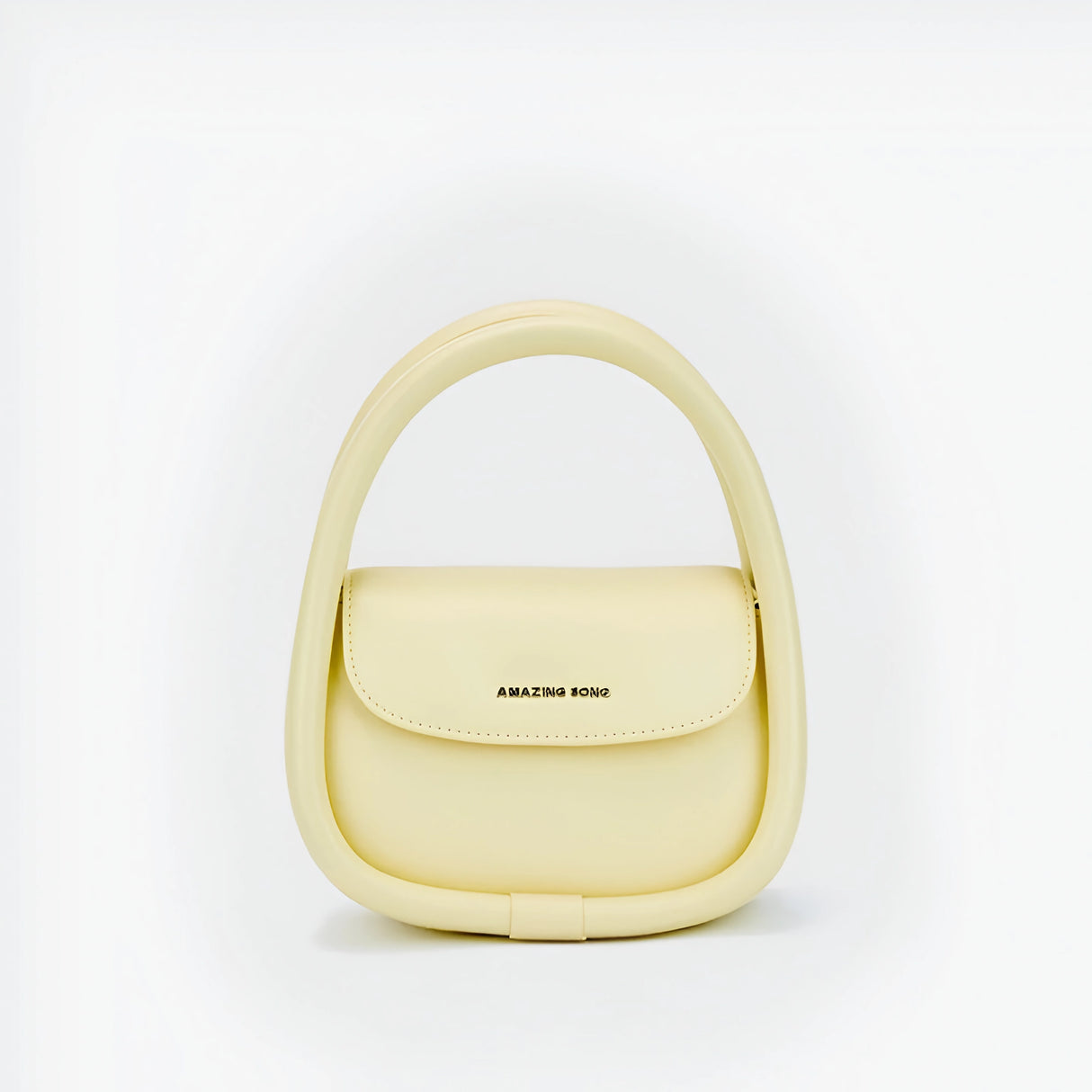 Bolso bandolera trapezoidal mediano de piel