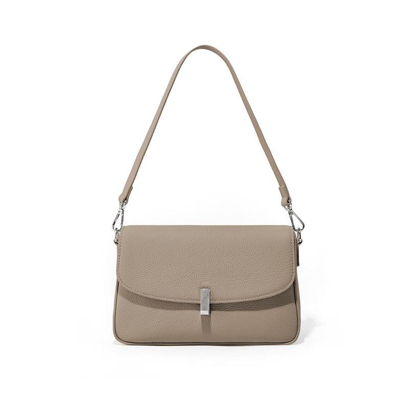 Bolso bandolera de piel auténtica de moda