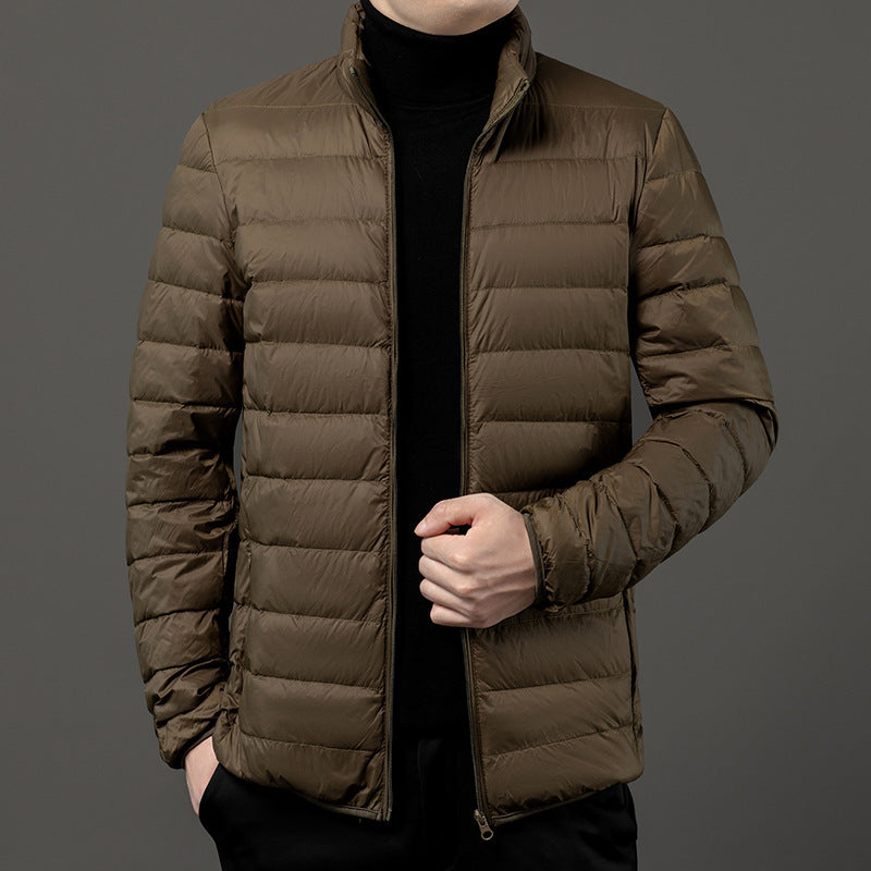 Chaqueta ligera de plumón para otoño e invierno para hombre