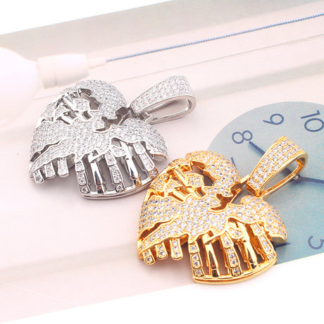 Broken Heart Pendant Hip Hop - Dazpy