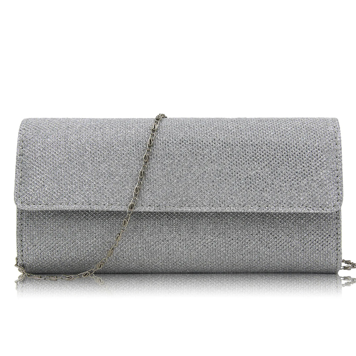 Bolso de mano de lujo con cadena brillante tipo bandolera: bolso perfecto para bodas y fiestas
