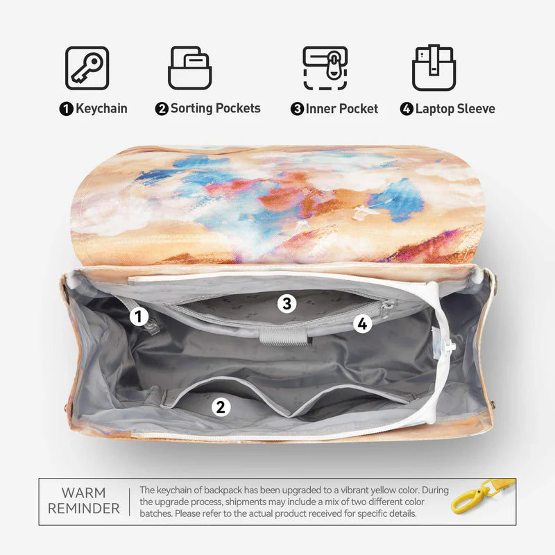 Trendiger rosa Harajuku Schulrucksack für Damen