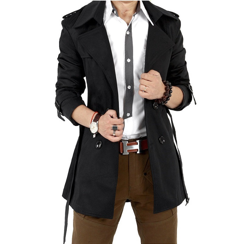 Klassische Retro herren Windjacke Smart Business Koreanische Zweireiher Slim Trendy Version