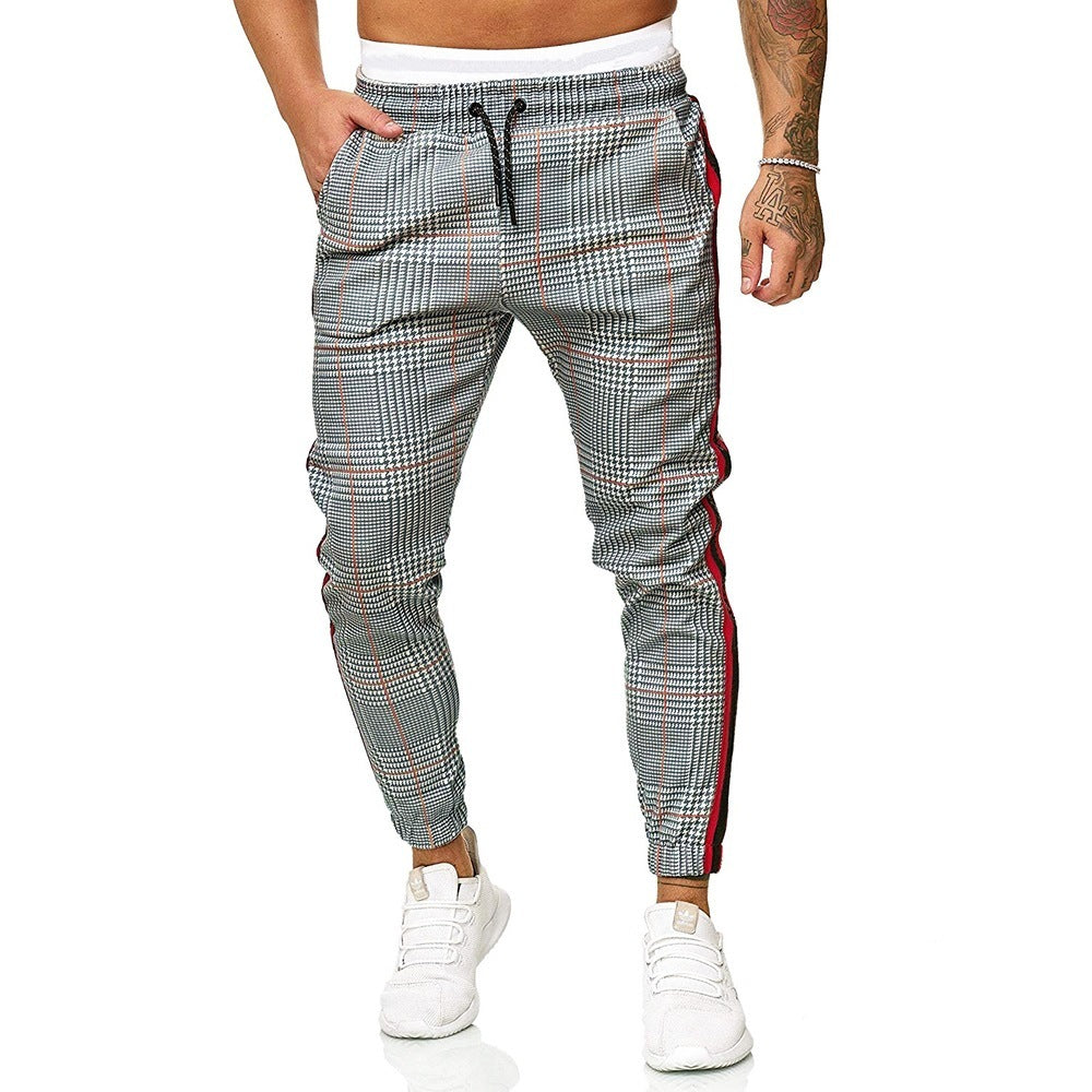 Cinta de moda con estampado de cuadros