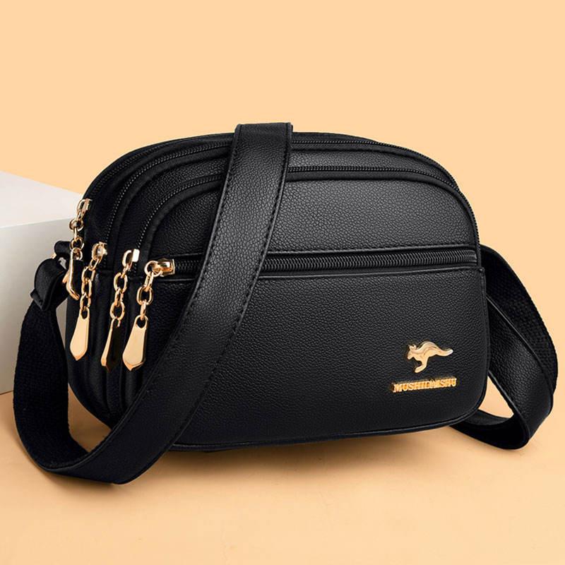 Stylish Multi-pocket PU Leather Shoulder Bag