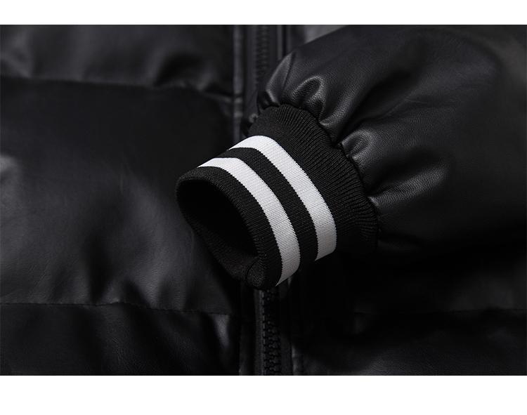 Lockerer, einfarbiger Baumwollmantel für Herren mit Stehkragen