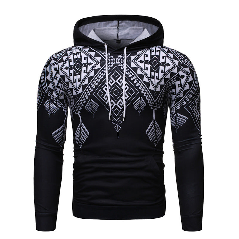 Modischer, lässiger Pullover mit langen Ärmeln und Kapuze