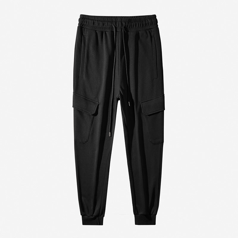 Dicke, einfarbige, vielseitige, lässige, lange Jogginghose für Herren