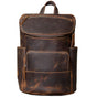 Retro Crazy Horse Leather Backpack For Men And Women - Dazpy