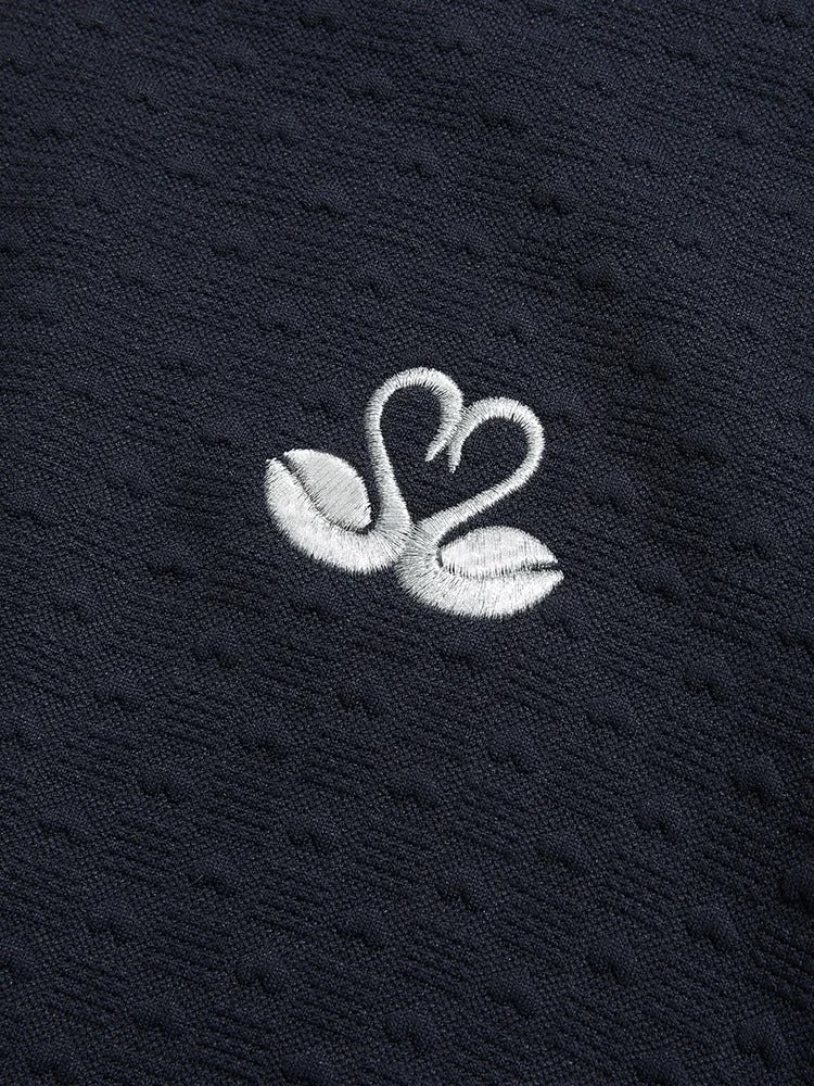 Chaqueta de otoño bordada en azul real