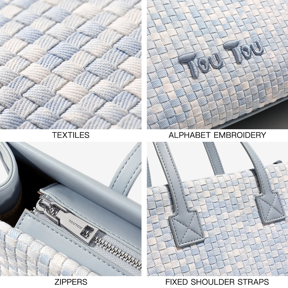 2024 Große Tragetasche mit Farbverlaufswebung für Damen