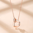 Women's S925 Sterling Silver Ring Buckle Necklace - Dazpy