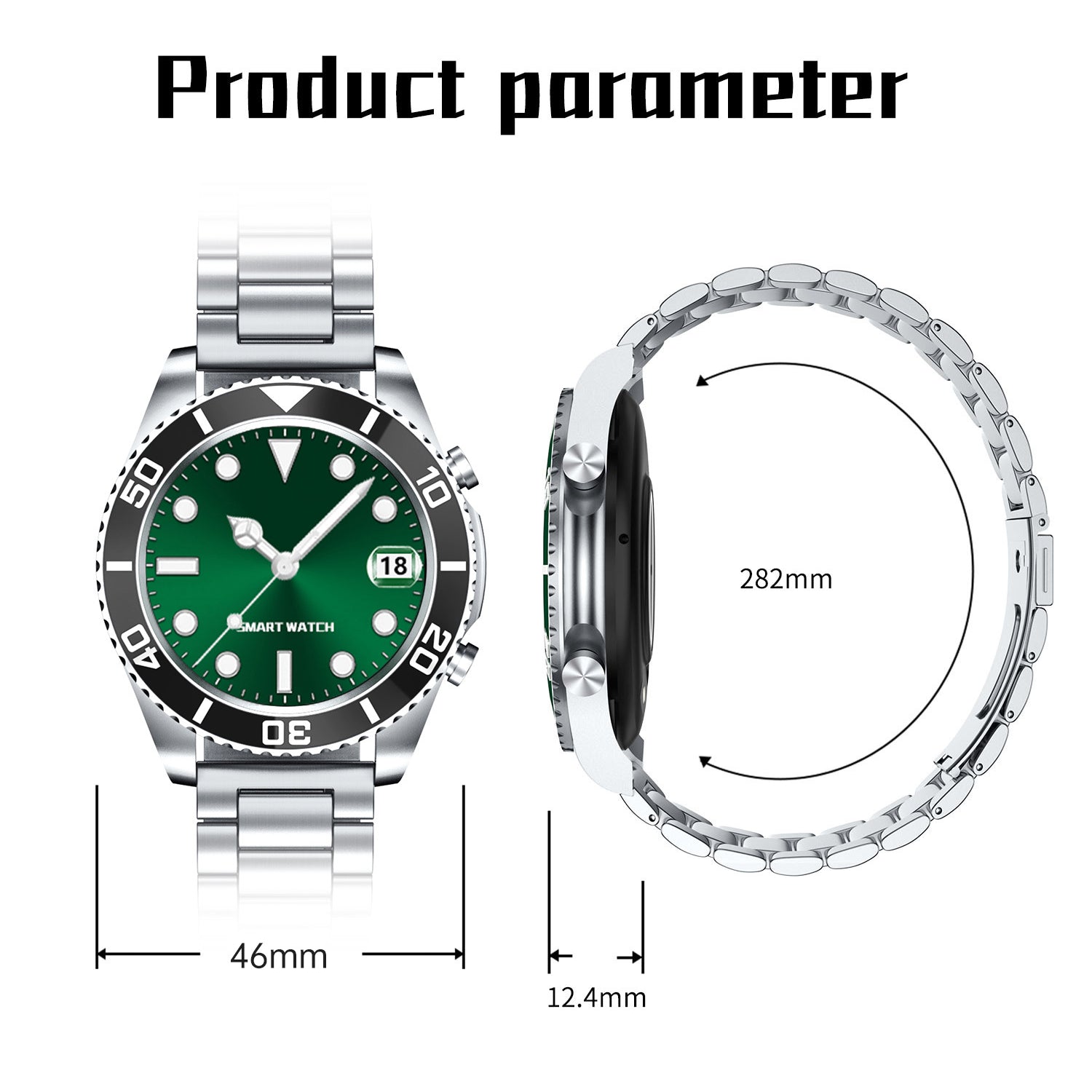 Call Heart Rate Blood Pressure Oxygen Sports Wearable Watch - Dazpy