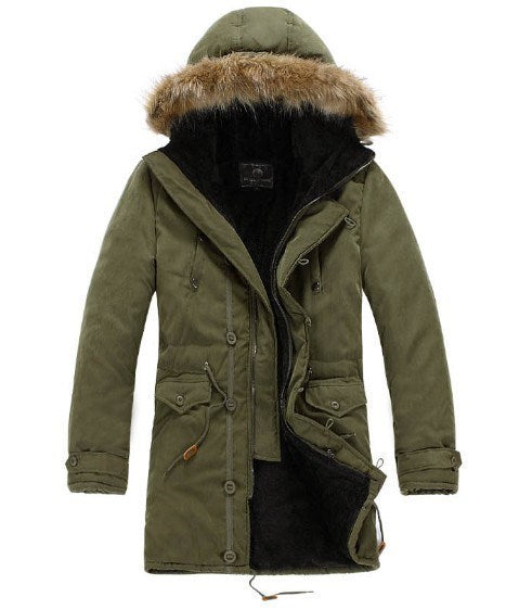 Warmer Herrenmantel Wintermantel Parka Baumwolljacken