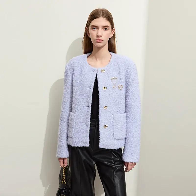 Abrigo de lana elegante para mujer
