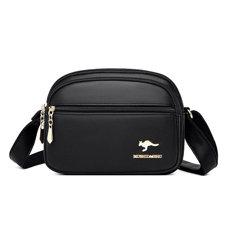 Stylish Multi-pocket PU Leather Shoulder Bag