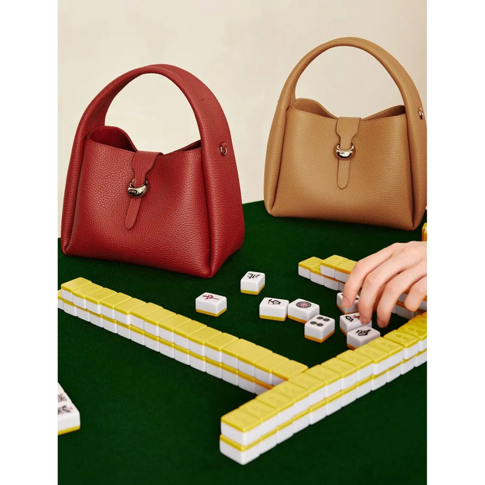 Bolso de hombro de cuero de lujo para mujer
