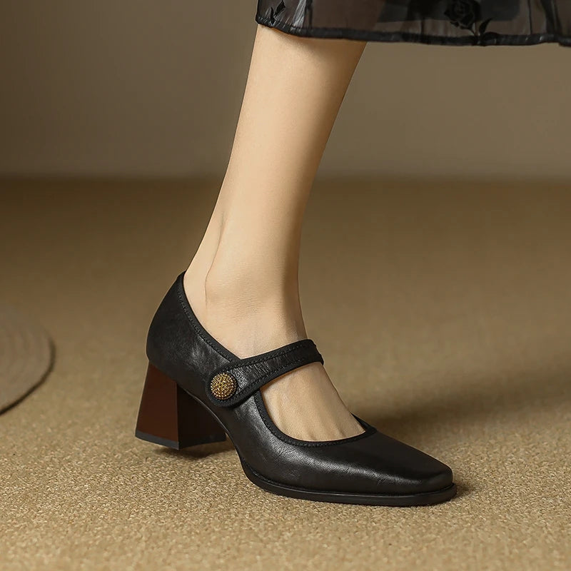 Elegante Herbst Mary Jane Pumps